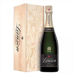 LANSON Champagne Brut Black label MAGNUM Cassa legno Lt 1.50