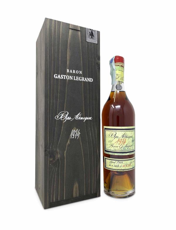 BARON GASTON LEGRAND Bas-Armagnac  Millèsimè 1974 Cl.70