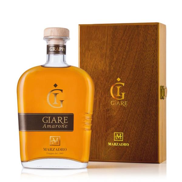 MARZADRO Grappa GIARE Riserva AMARONE Cassetta Legno 41° cl 70