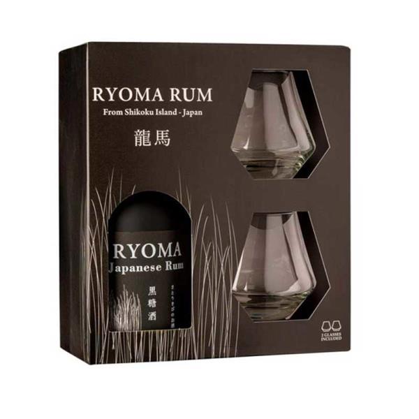 RYOMA Japanese Rum 7 y.o SPECIAL PACK + Bicchieri Cl 70