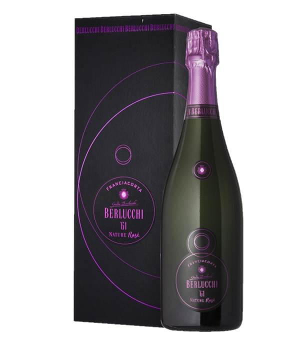 BERLUCCHI Franciacorta 61 Nature Rose ASTUCCIO 2016 Cl.75