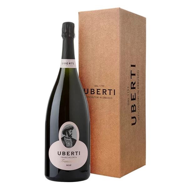 UBERTI Franciacorta Brut ROSE' Francesco I Magnum ASTUCCIATO LT.1,5