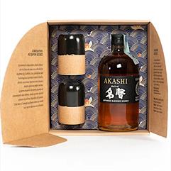 WHITE OAK Japanese Whisky AKASHI MEISEI + 2 bicchieri GBOX Cl 50 40°