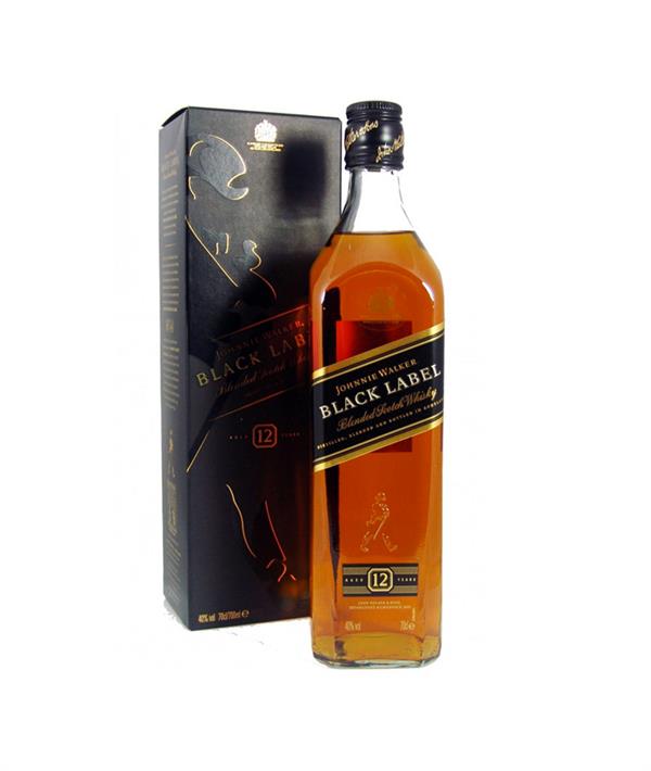 JOHNNIE WALKER Blended Scotch Whisky 12 y.o.  BLACK LABEL cl.70