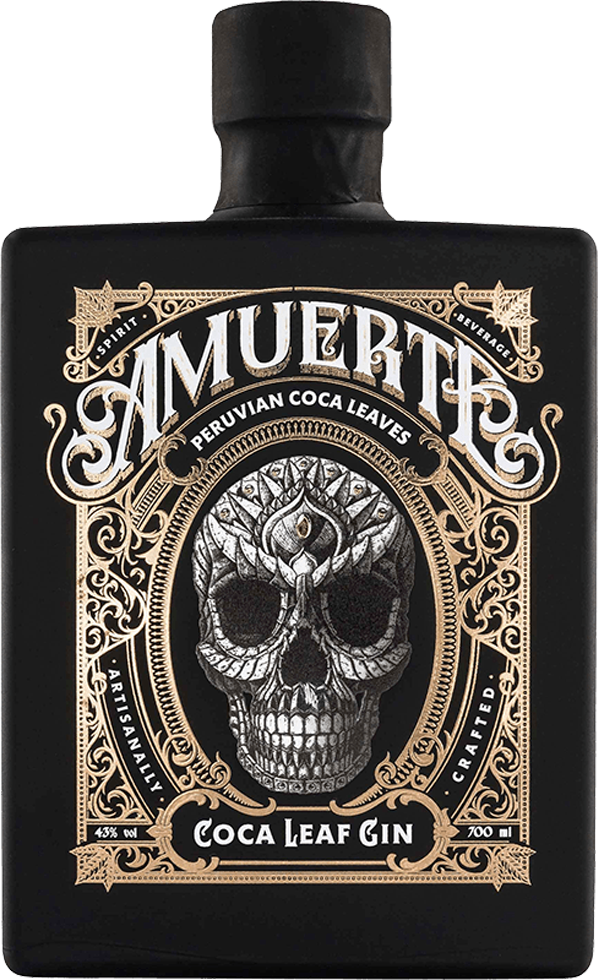 AMUERTE Gin Coca Leaf BLACK cl.70