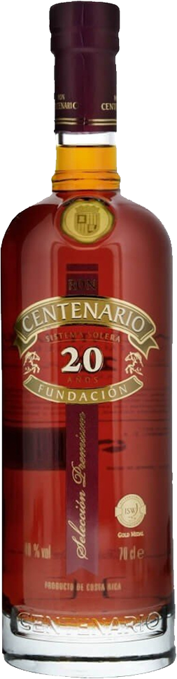 CENTENARIO Rum SOLERA FUNDACION In GP 20 y.o. Cl.70 40%